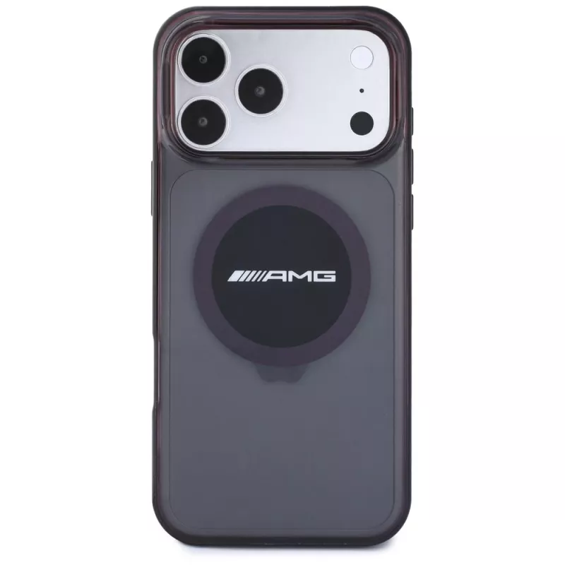 Mercedes AMG00130 AMG IML Transparent Bicolor Block MagSafe Hülle für iPhone 18 Pro Max / 17 Pro Max, schwarz/burgunderrot