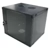 LogiLink W12F64B Wandverteiler 48,30 cm (19″), einteilig, 12 HE, schwarzgrau (RAL7021), 1,2 mm Stahl, unmontiert
