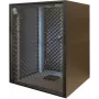 Silence Rack SRO156080B schallgedämmter 19-Zoll-Schrank, 15 HE, 1 SILENT-Lüfter, 600x800 mm (BxT), Glastür, schwarz