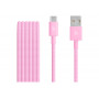 Apple USB-A auf USB-C Kabel mit Geflecht, 1,5 m, Pink