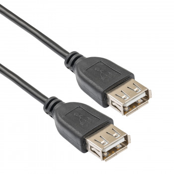 Akyga AK-USB-06 USB-2.0-Kabel, USB-A (Buchse) / USB-A (Buchse), 1,8 m, schwarz