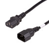 Akyga AK-PC-111A CCA Netz-Verlängerungskabel, 3x0,5 mm², IEC C13 / IEC C14, 5 m, schwarz