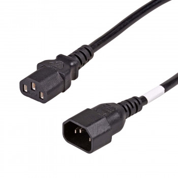 Akyga AK-PC-111A CCA Netz-Verlängerungskabel, 3x0,5 mm², IEC C13 / IEC C14, 5 m, schwarz