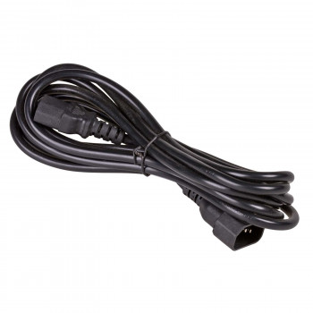 Akyga AK-PC-111A CCA Netz-Verlängerungskabel, 3x0,5 mm², IEC C13 / IEC C14, 5 m, schwarz