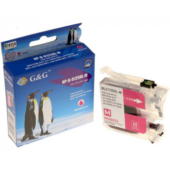 G&G Tintenpatrone kompatibel mit Brother LC-125XLM, Magenta