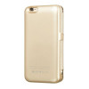 Hoco Leder-Bookcase mit 3000-mAh-Powerbank für Apple iPhone 6, gold