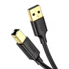 Ugreen US135 USB-2.0-A-B-Druckerkabel, vergoldet, 1 m, schwarz