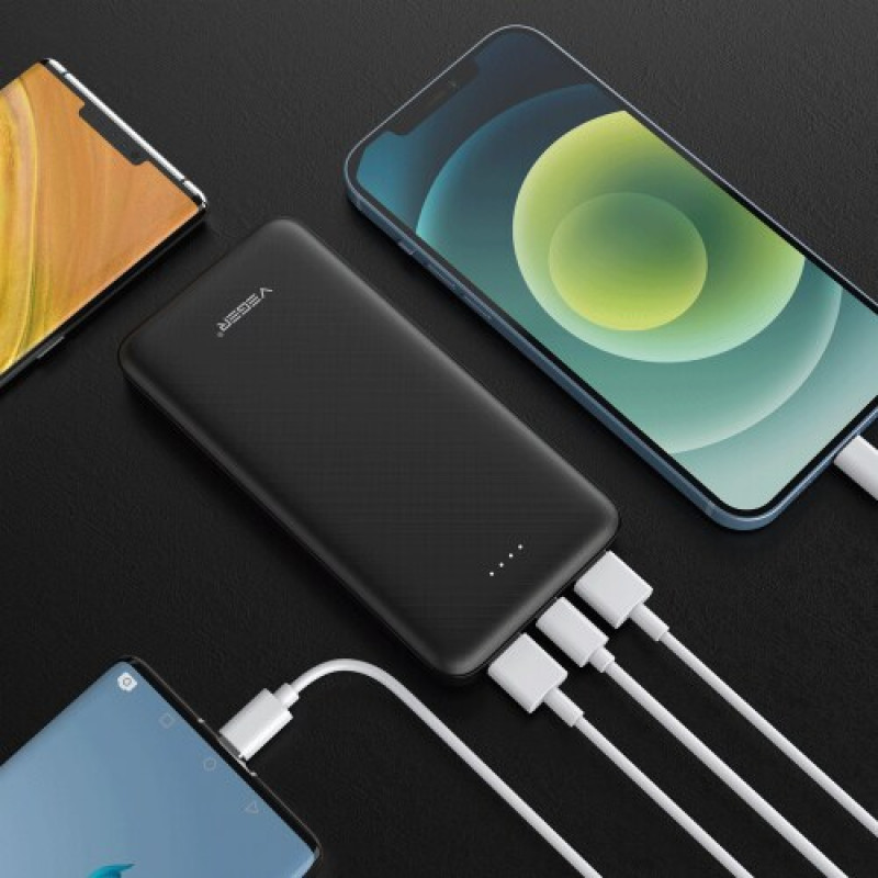 Veger A10 (W1065) Powerbank, 10000 mAh, 5 V 2 A, schwarz
