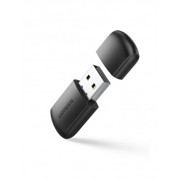 Ugreen externer Dualband-USB-Netzwerkadapter, WiFi 11ac AC650, schwarz (CM448)