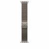 Apple MK0E4ZM/A Apple Watch Titan Milanaise Armband, 49 mm, Titan Natur, Large