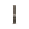 Apple MK0E4ZM/A Apple Watch Titan Milanaise Armband, 49 mm, Titan Natur, Large