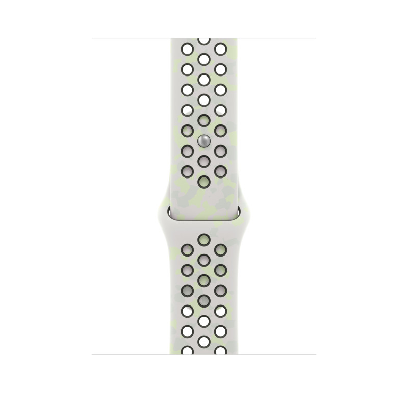 Apple Nike Sport Band Armband für Apple Watch 46 mm, Essential White, S/M, MKTQ4ZM/A