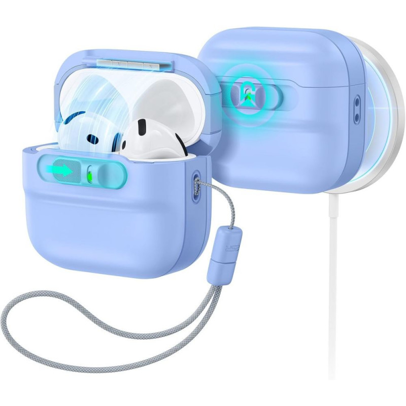 ESR Pulse HaloLock MagSafe Hülle für Apple AirPods 4 / 5, Hellblau