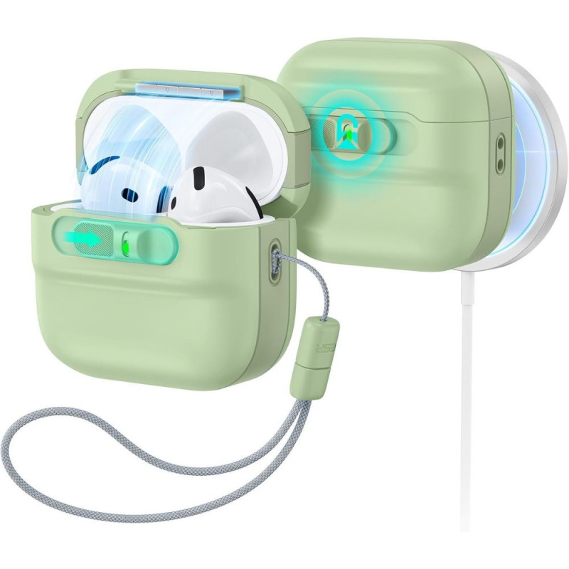 ESR Pulse HaloLock MagSafe Hülle für Apple AirPods 4 / 5, Hellgrün
