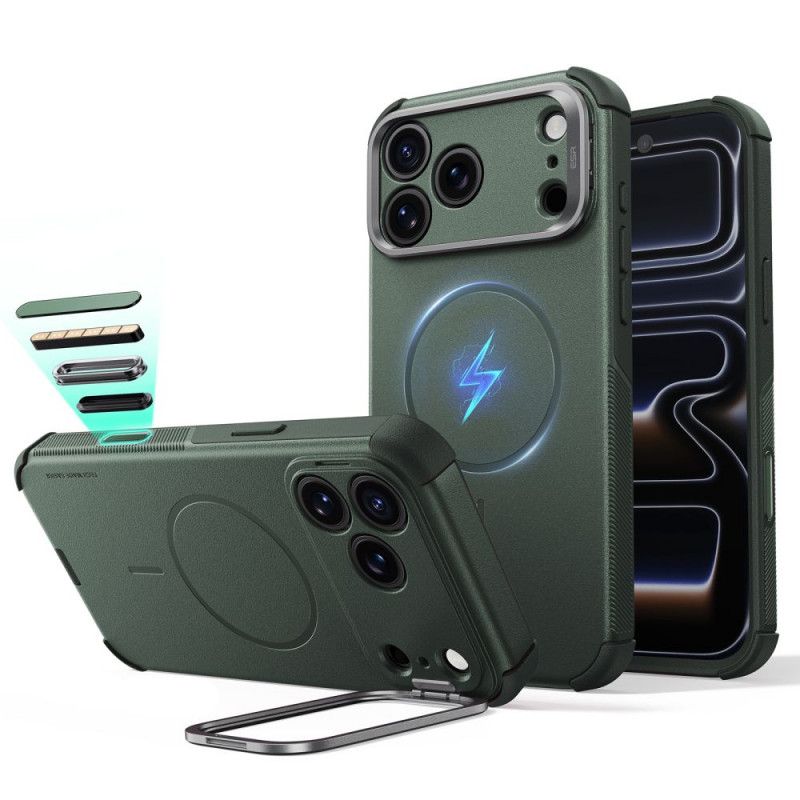 ESR Cyber Tough Kickstand MagSafe Hülle für Apple iPhone 17 Pro / 18 Pro, Grün