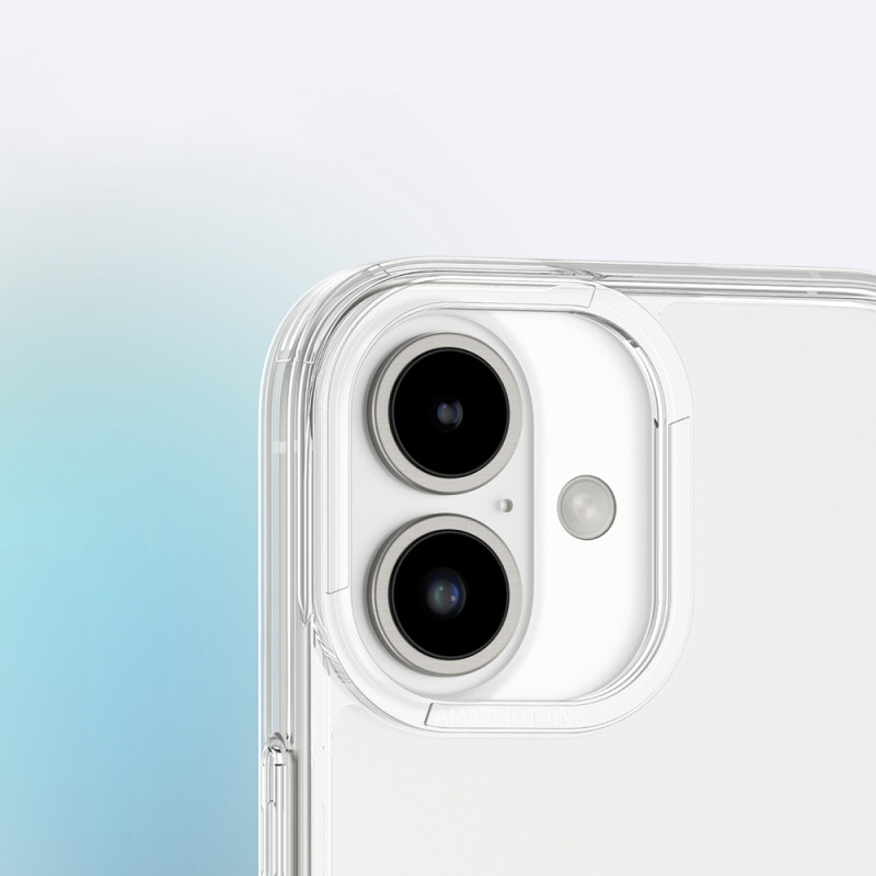 AmazingThing Minimal Case Handyhülle für iPhone 16 Plus, transparent