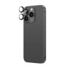 AmazingThing AR Aluminum 3 Lens Glass Kameraobjektivschutz mit Rahmen für iPhone 16 Pro / 16 Pro Max, schwarz