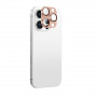 AmazingThing Aviation-Grade Alloy Kameralinsenschutz aus gehärtetem Glas für iPhone 16 Pro / 16 Pro Max, Roségold