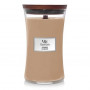 WoodWick Cashmere große Kerze, 610 g, braun