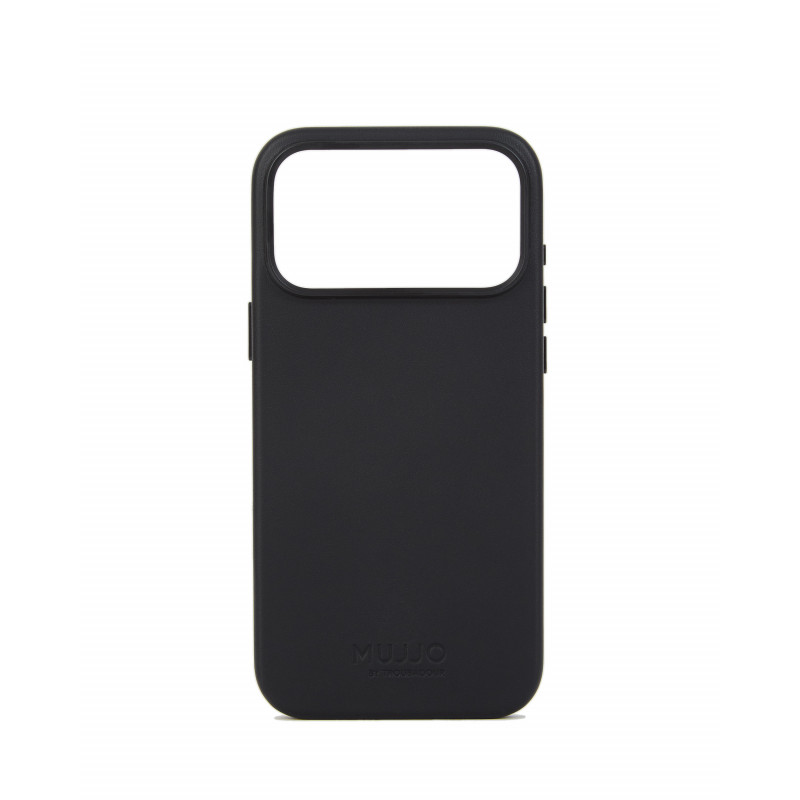 Mujjo Troubadour Lederhülle für Apple iPhone 18 Pro Max / 17 Pro Max, MagSafe, schwarz