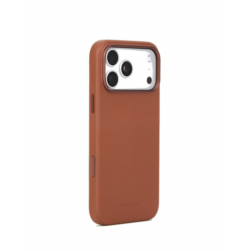 Mujjo Troubadour Lederhülle für Apple iPhone 18 Pro Max / 17 Pro Max, MagSafe, hellbraun