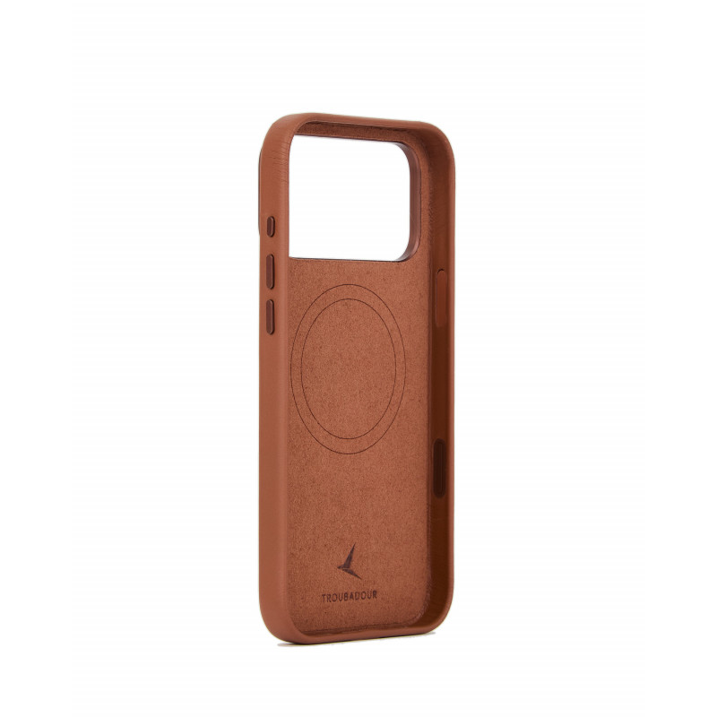 Mujjo Troubadour Lederhülle für Apple iPhone 18 Pro Max / 17 Pro Max, MagSafe, hellbraun