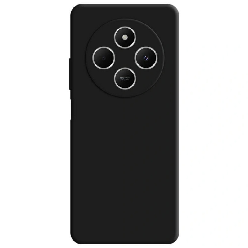 3MK Silicone Case Smartphone-Hülle für Xiaomi Redmi 14C / Redmi A4 5G, schwarz
