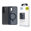 3MK Smoke Case Mag&Stand Smartphone-Hülle für Samsung Galaxy S25+, schwarz