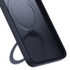 3MK Smoke Case Mag&Stand Smartphone-Hülle für Samsung Galaxy S25+, schwarz