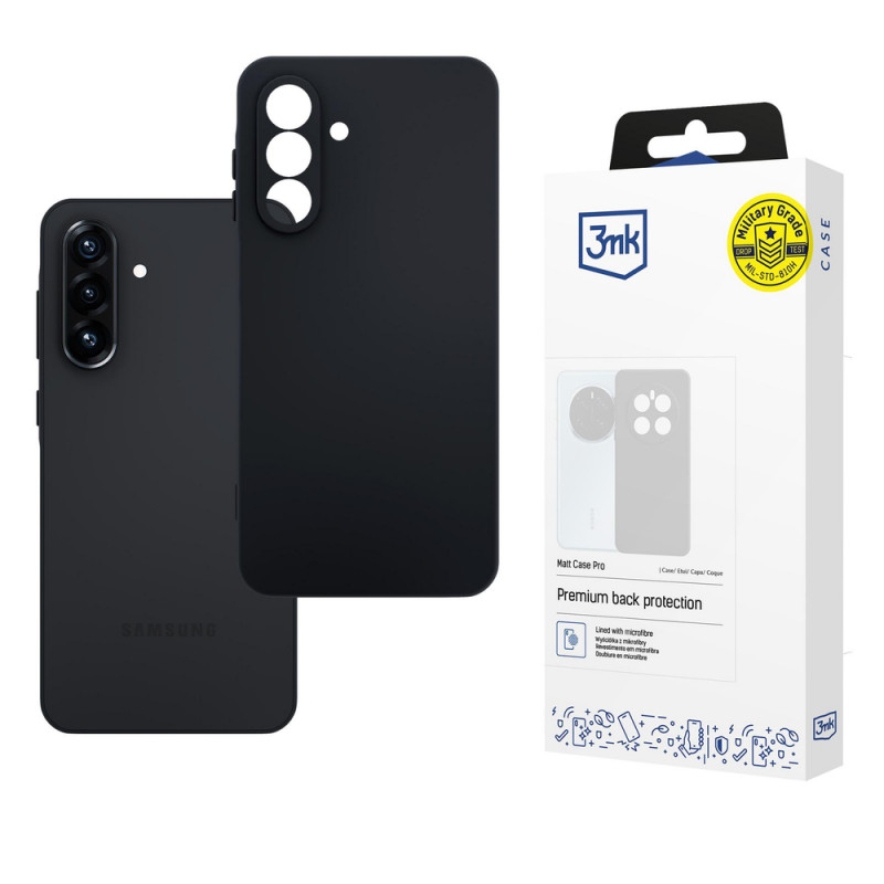 3MK Matt Case Pro Hülle für Samsung Galaxy A26 5G, schwarz