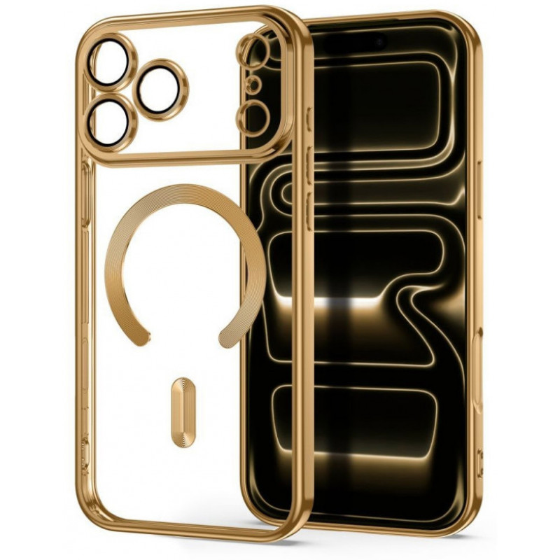 Tech-Protect Magflex MagSafe Hülle für Apple iPhone 17 Pro Max / 18 Pro Max, glänzendes Gold