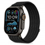 Tech-Protect Nylon Sport Armband für Apple Watch 44/45/46/49 mm, Schwarz