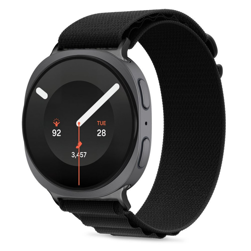 Tech-Protect Nylon Pro Armband für Samsung Galaxy Watch 8 / 9 / Classic 40 / 44 / 46 mm, Schwarz