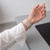 Tech-Protect Nylon Clasp Uhrenarmband für Samsung Galaxy Watch 8 / 9 / Classic 40 / 44 / 46 mm, Starlight