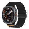 Tech-Protect Nylon Clasp Uhrenarmband für Samsung Galaxy Watch Ultra 1 / 2 2024-2026 47 mm, Schwarz