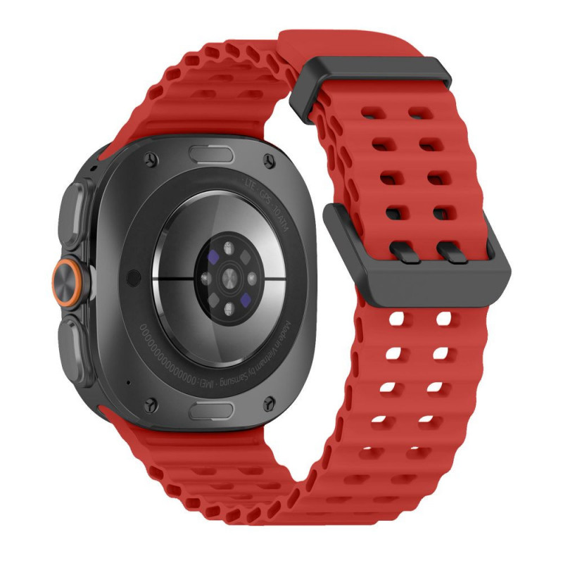 Tech-Protect Iconband Pro Uhrenarmband für Samsung Galaxy Watch Ultra 1 / 2 2024-2026 47 mm, Karmesinrot
