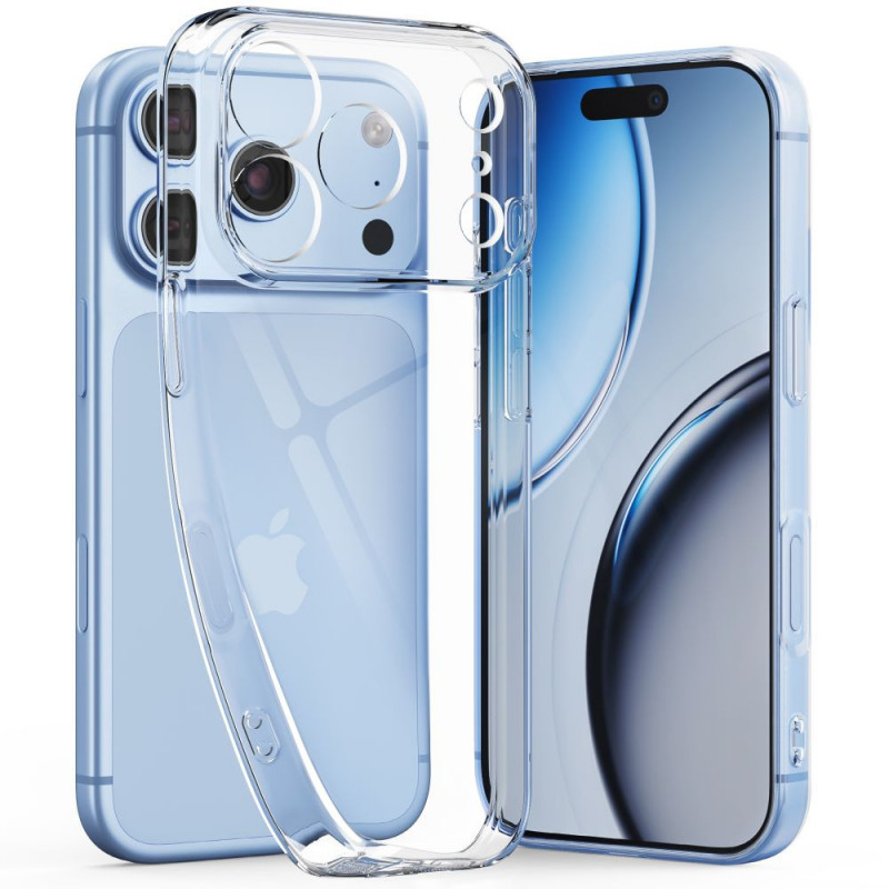 Tech-Protect FlexAir + Glass Hülle mit Schutzglas (2 Stk.) für Apple iPhone 17 Pro / 18 Pro, transparent
