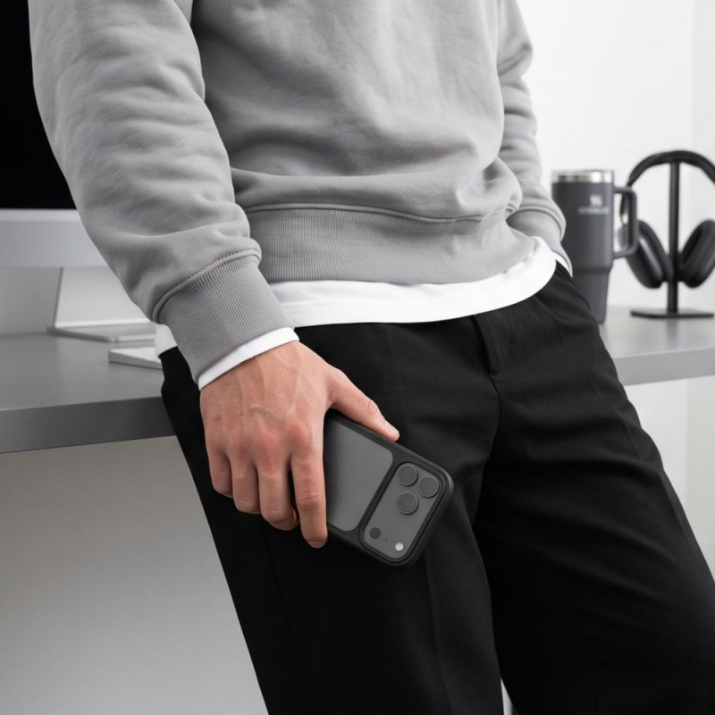 Tech-Protect Magmat CC Hülle für Apple iPhone 17 Pro Max / 18 Pro Max, mattschwarz