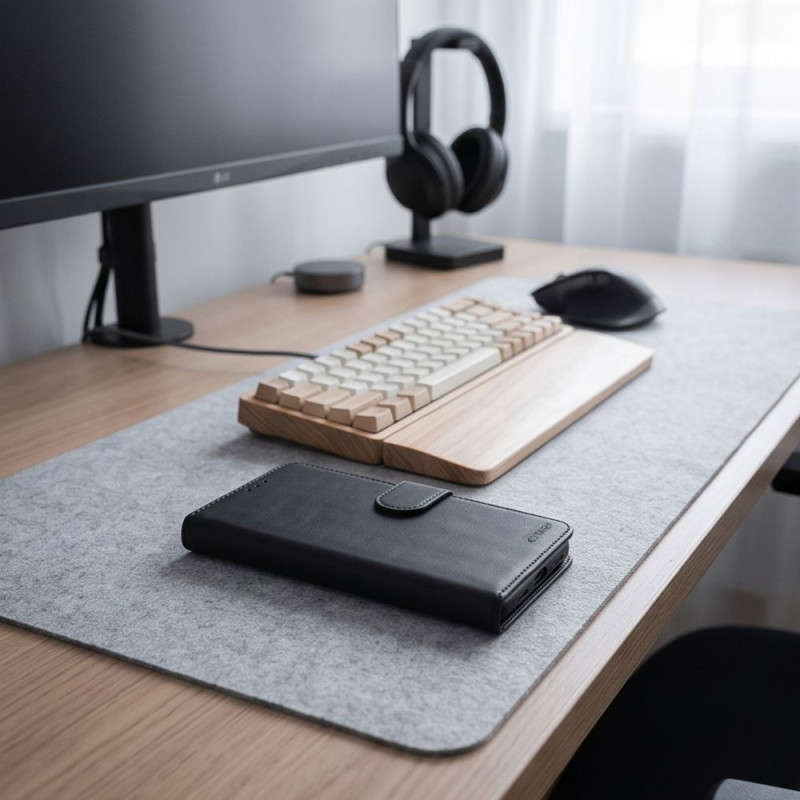 Tech-Protect Wallet Hülle für Xiaomi Redmi Note 17 Pro Max 5G, mattschwarz