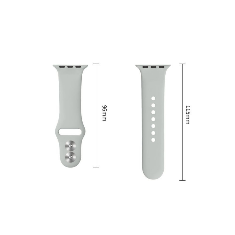 Tech-Protect Silicone Armband für Apple Watch 8/9/10/11/12/SE 40/41/42 mm, grau