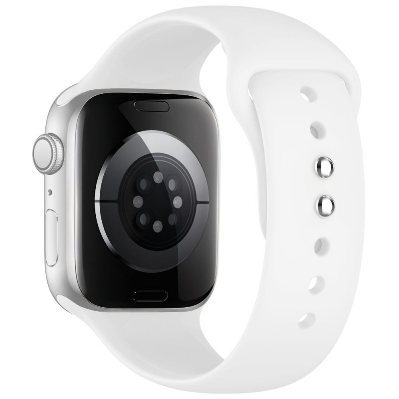 Tech-Protect Silicone Armband für Apple Watch 8/9/10/11/12/SE 40/41/42 mm, weiß
