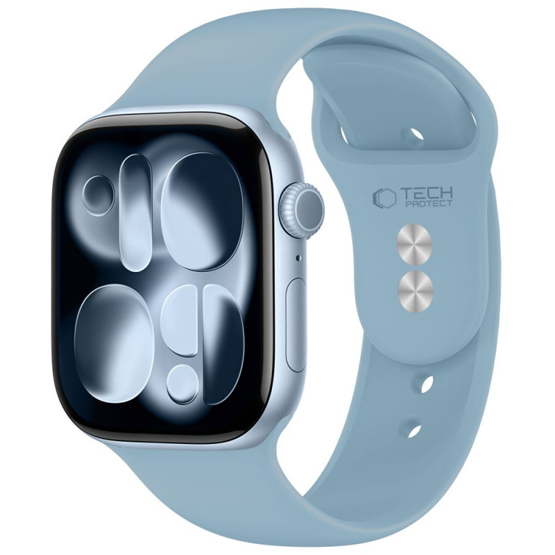 Tech-Protect Silicone Armband für Apple Watch 8/9/10/11/12/SE 40/41/42 mm, blau