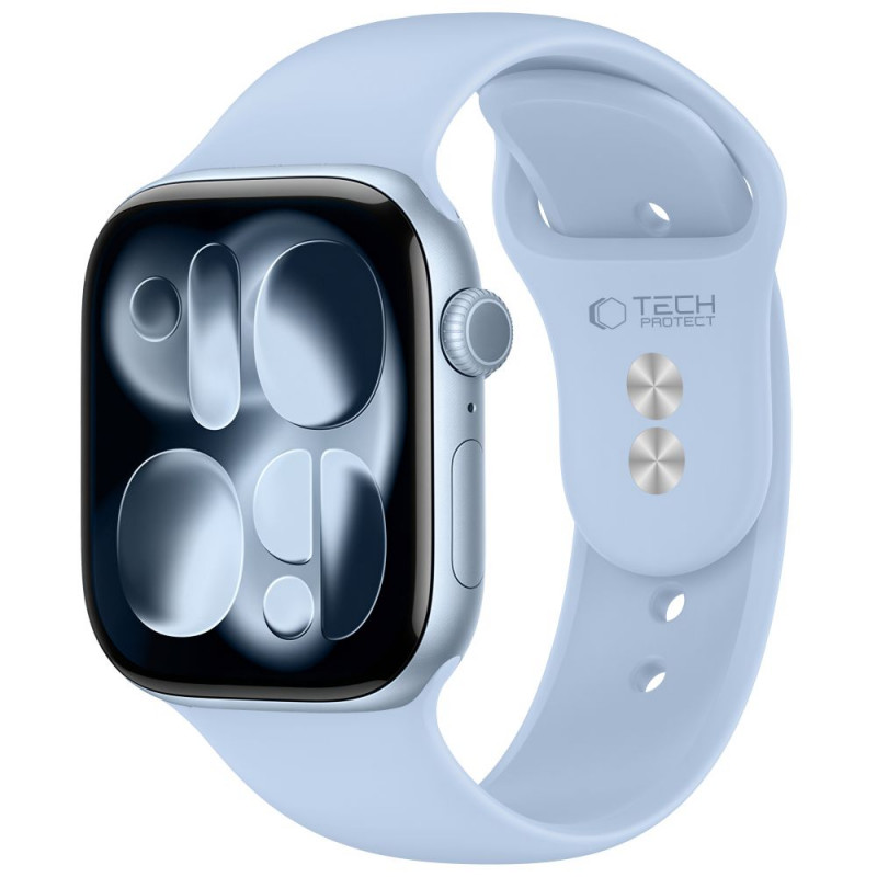 Tech-Protect Silicone Armband für Apple Watch 8/9/10/11/12/SE 40/41/42 mm, hellblau