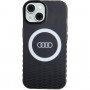 Audi IML Big Logo MagSafe Hülle für iPhone 15 / 14 / 13, schwarz (AUDI000075)