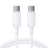 Joyroom S-A14 Multi-Color Series USB-C - USB-C Kabel, 60 W, 480 Mbps, 1,2 m, weiß (S-CC100A141W)