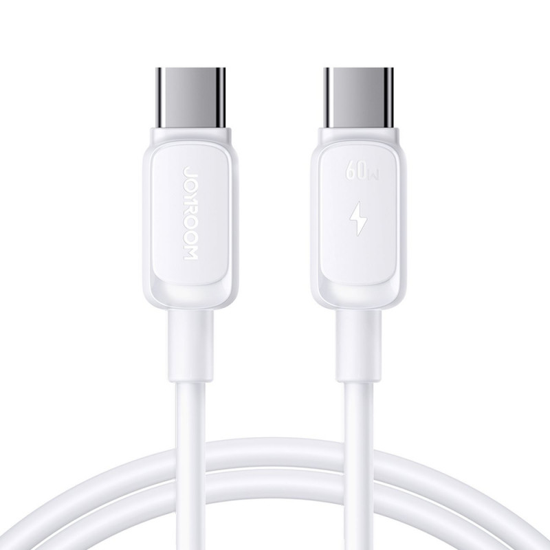 Joyroom S-A14 Multi-Color Series USB-C - USB-C Kabel, 60 W, 480 Mbps, 1,2 m, weiß (S-CC100A141W)
