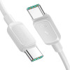 Joyroom S-A14 Multi-Color Series USB-C - USB-C Kabel, 60 W, 480 Mbps, 1,2 m, weiß (S-CC100A141W)