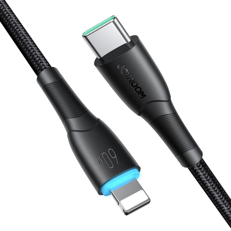 Joyroom Starry Series SA32-CC3 USB-C - USB-C Kabel, 60 W, 480 Mbit/s, 1 m, schwarz