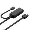 UGREEN US175 USB-3.0-Verlängerungskabel mit Micro-USB-Stromanschluss, 5 m, Schwarz