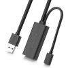 UGREEN US175 USB-3.0-Verlängerungskabel mit Micro-USB-Stromanschluss, 5 m, Schwarz